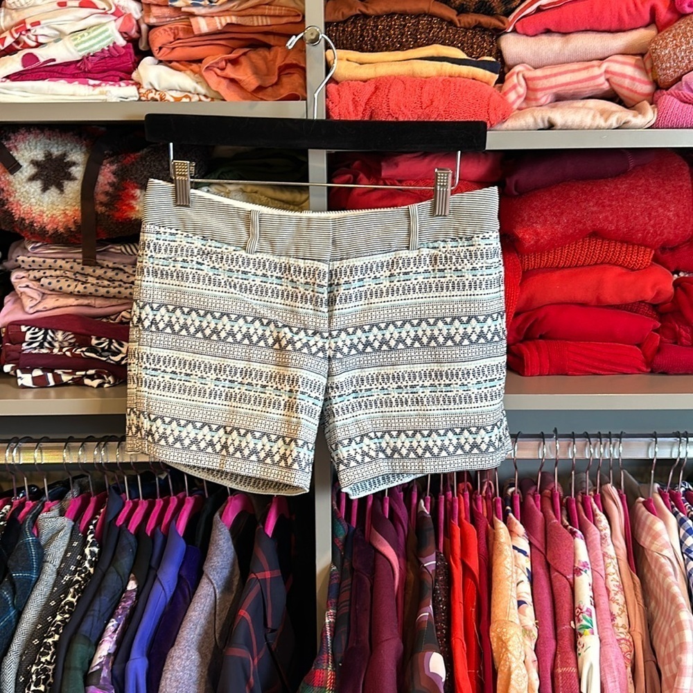 The Limited size 0 seersucker blue and white designed 5” shorts​